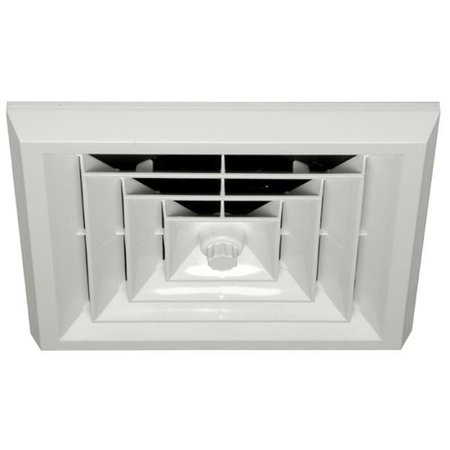HAVACO QUICK CONNECT Havaco Quick Connect HT-G6B-S1 White Square Ceiling Diffuser with 6 in. Boot HT-G6B-S1